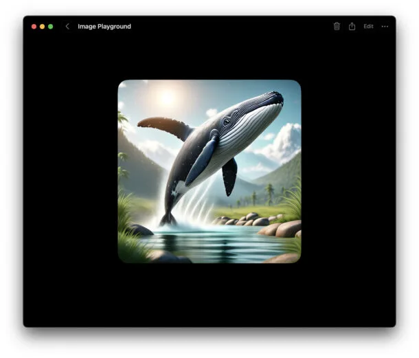  Image Playground نیز عمداً محدود کننده است و تصاویر نامناسب تولید نمی کند