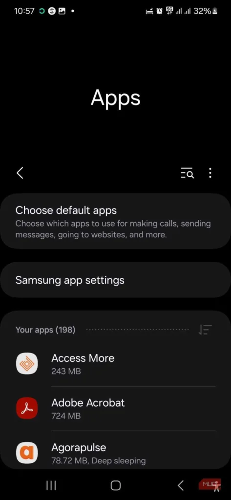وارد بخش Apps شوید