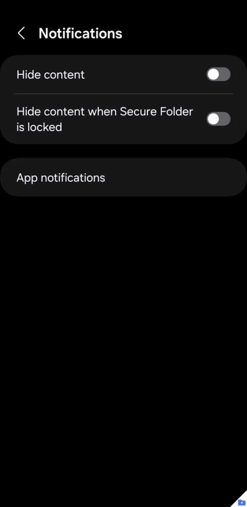 گزینه‌ی اعلان‌ها (Notifications) را انتخاب کنید.
