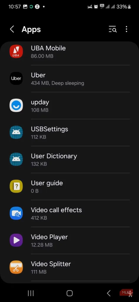 گزینه Show System Apps را انتخاب کرده و OK را بزنید