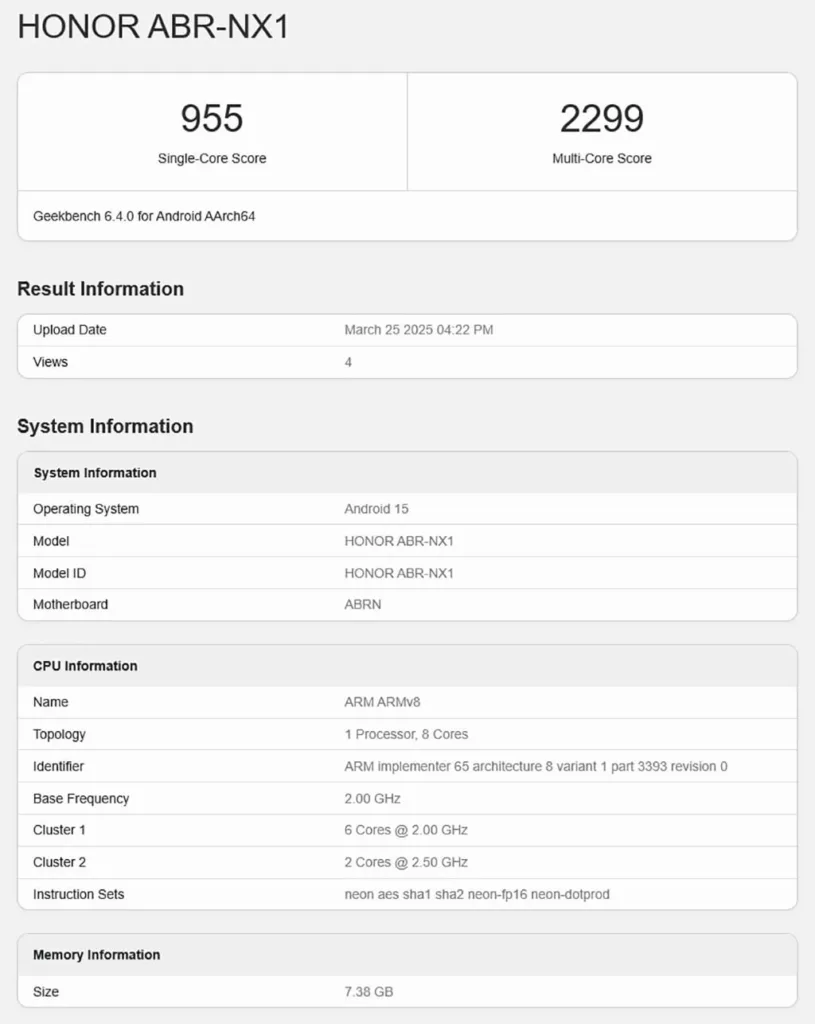 آنر 400 لایت