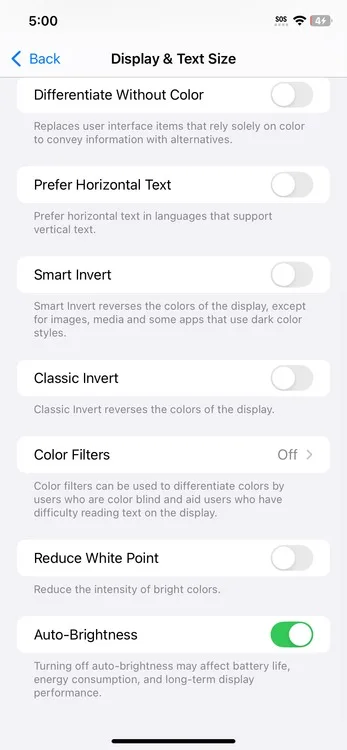 از لیست، «فیلترهای رنگی» (Color Filters) را انتخاب کنید.
