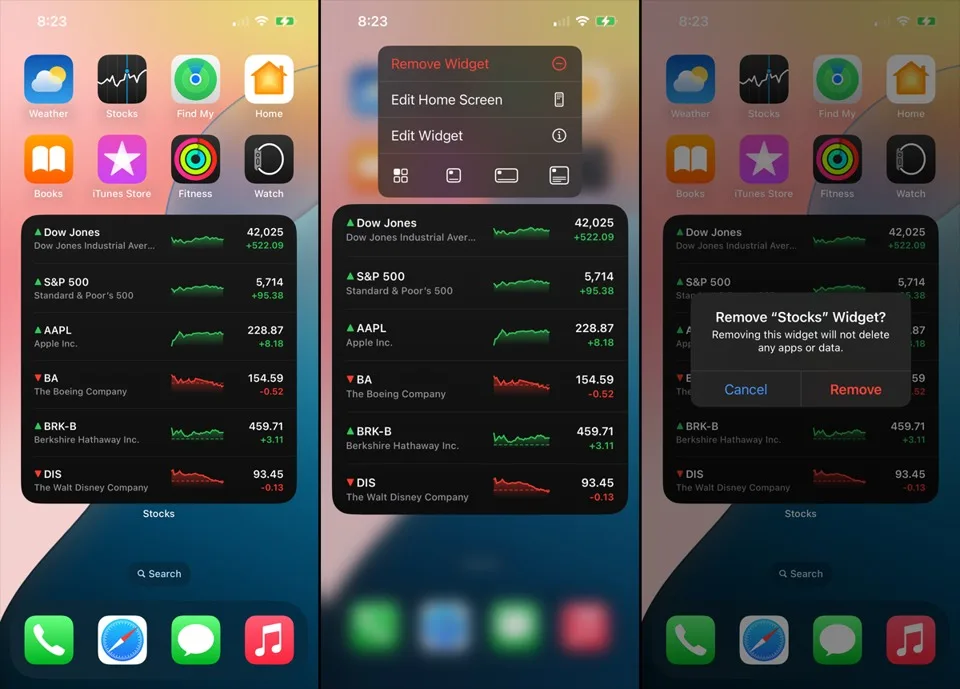 Remove Widget