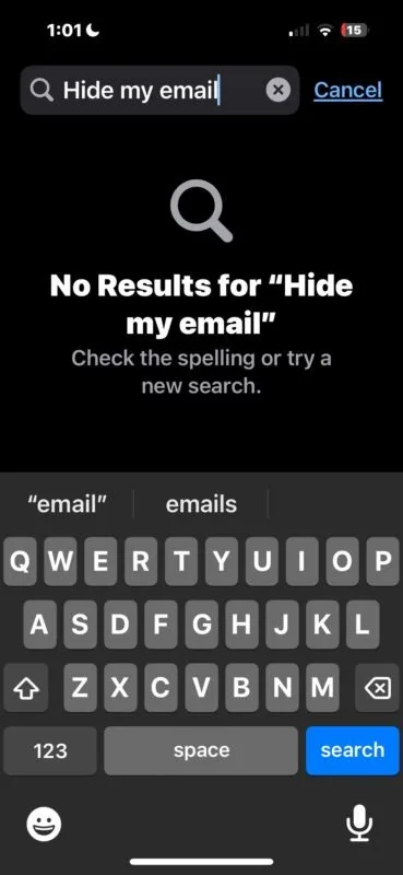 دسترسی و استفاده از «Hide My Email» در آیفون و آیپد