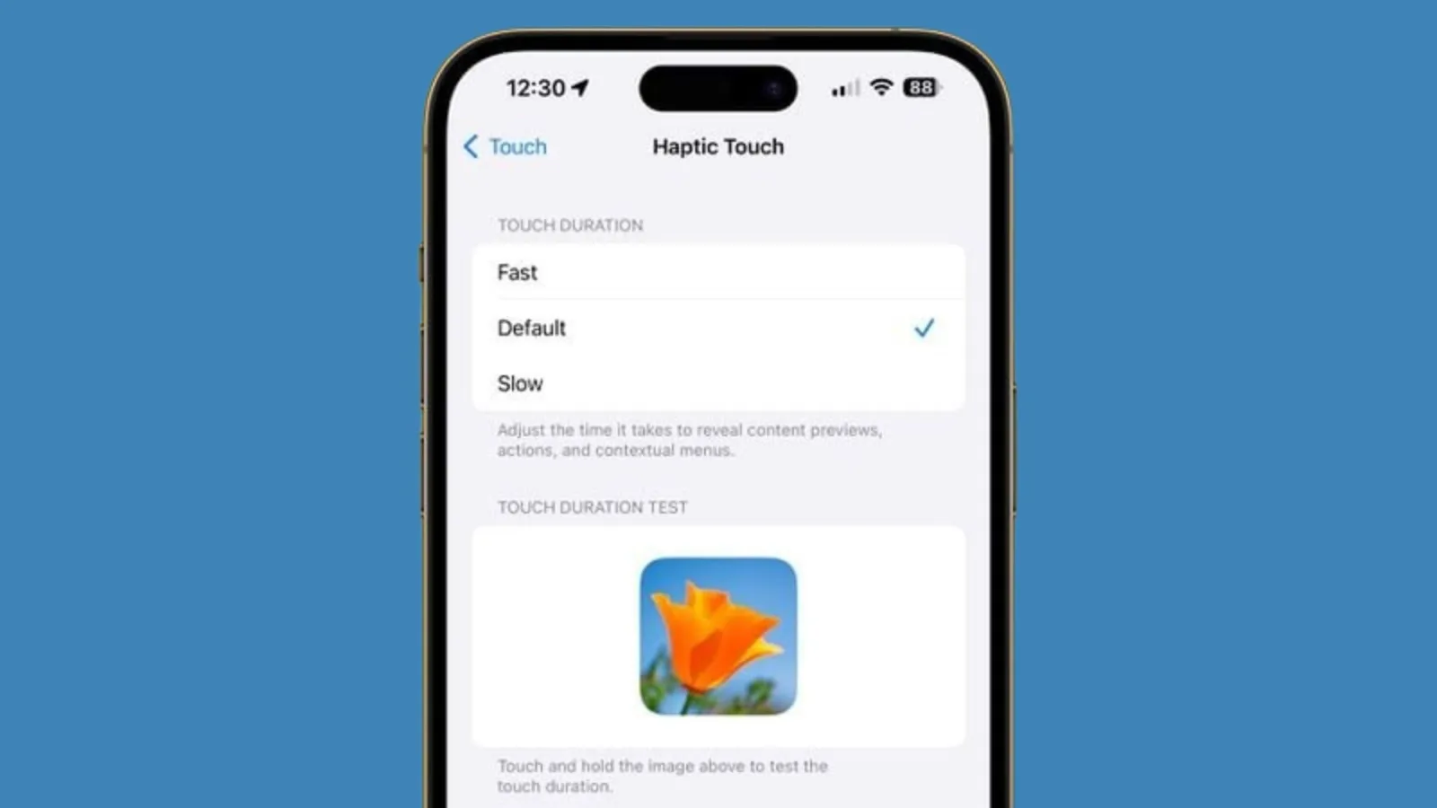 فشار طولانی آیفون خیلی کند است؟ حسگر لمسی (Haptic Touch) را در چند ثانیه سریع‌تر کنید