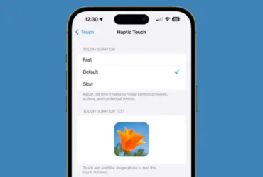 فشار طولانی آیفون خیلی کند است؟ حسگر لمسی (Haptic Touch) را در چند ثانیه سریع‌تر کنید