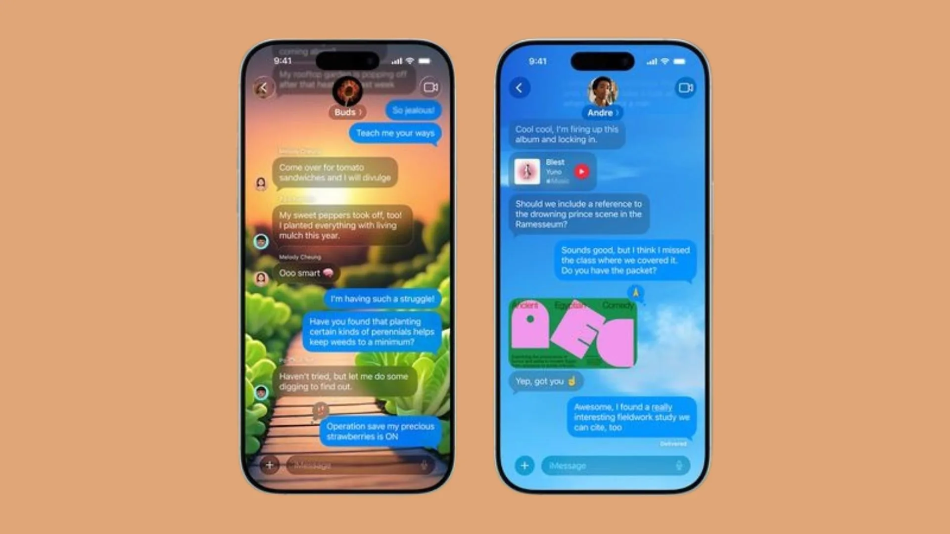 افزودن پس‌زمینه‌ دلخواه به پیام‌ها در iOS 26 چگونه است؟