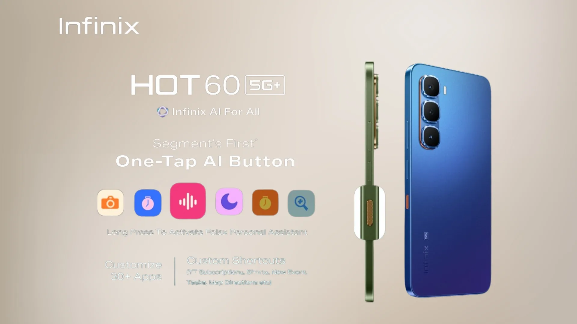 گوشی اینفینیکس Hot 60 5G+ هفته آینده عرضه می شود
